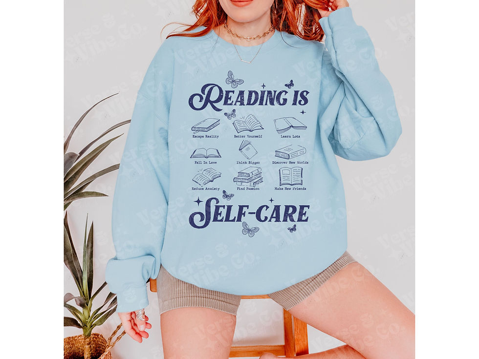 Thumbnail: Reading Is Self Care Sweatshirt