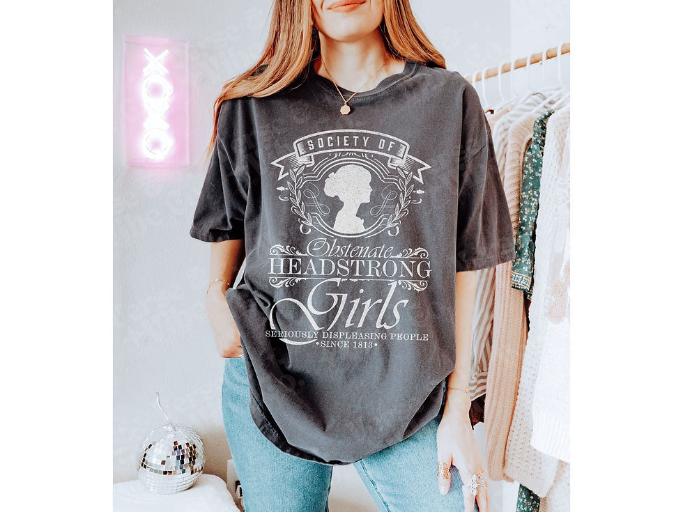 Thumbnail: Jane Austin | Pride & Prejudice | Society Of Headstrong Girls T-Shirt