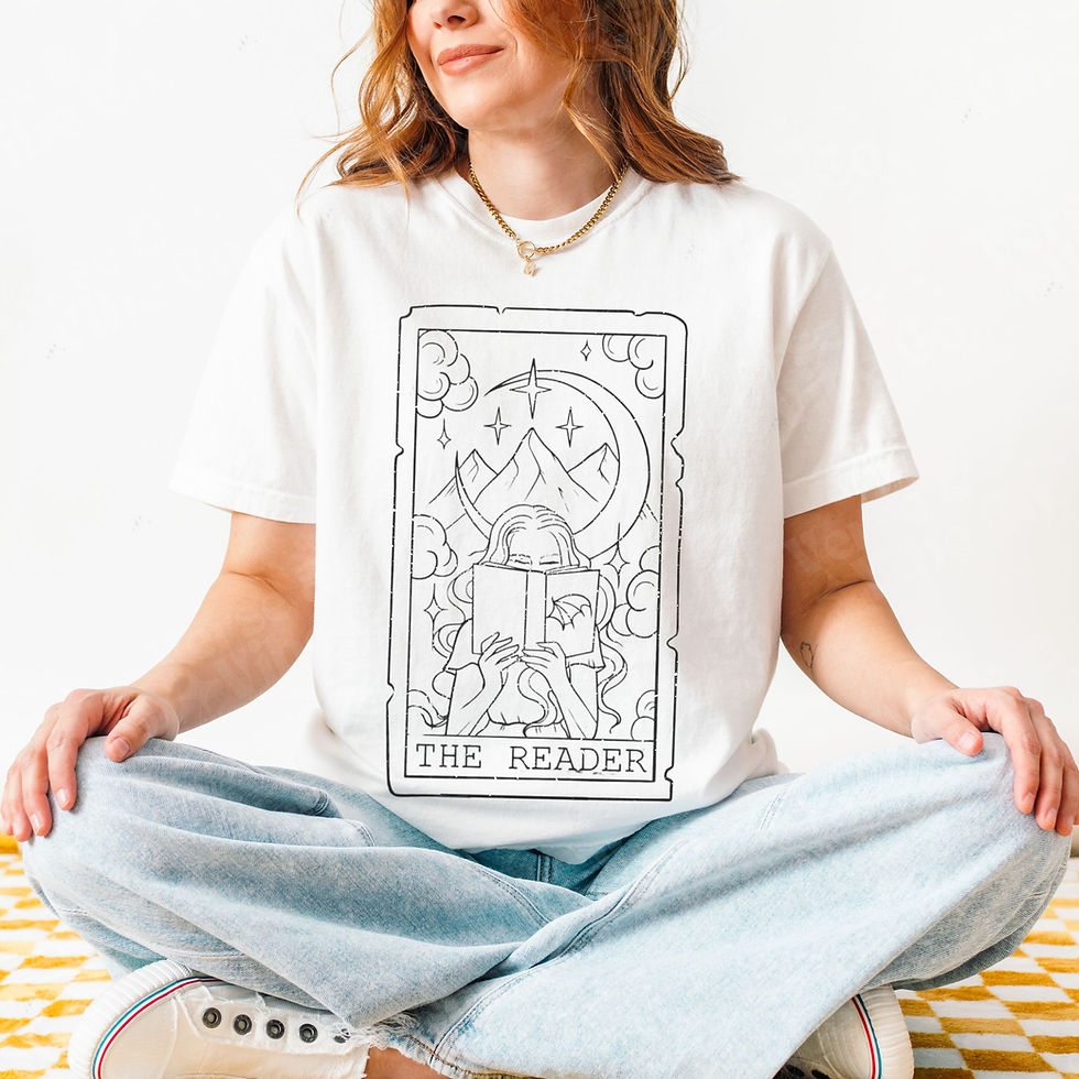 Thumbnail: The Reader Tarot Card T-Shirt
