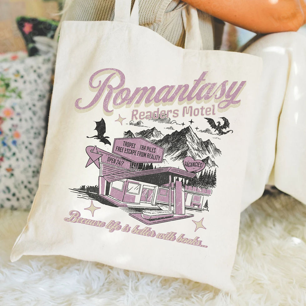 Thumbnail: Romantasy Readers Motel Tote Bag