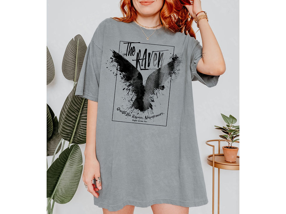 Thumbnail: The Raven | Edgar Allan Poe Quote T-Shirt