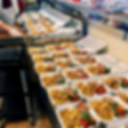 Meals to-go being produced