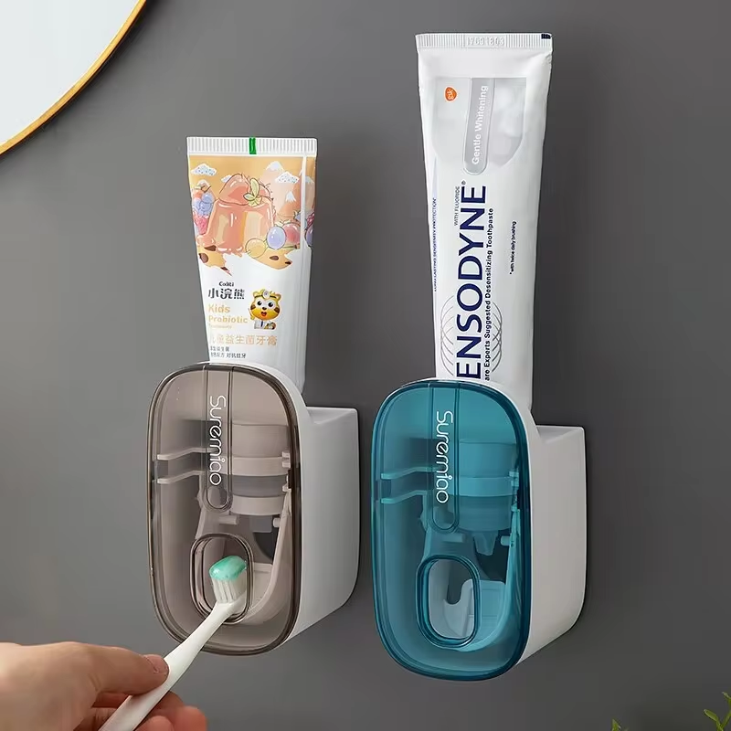 Thumbnail: 1 PCS Automatic Toothpaste Dispenser Bathroom Accessories Wall Mount Lazy Toothp
