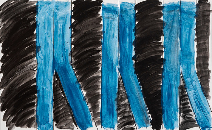 Ulrich Wulff: Untitled, Acrylic on linen, 75 x 120 cm, 2024