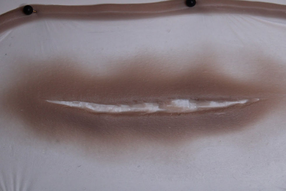 Slash wound laceration silicone prosthetic