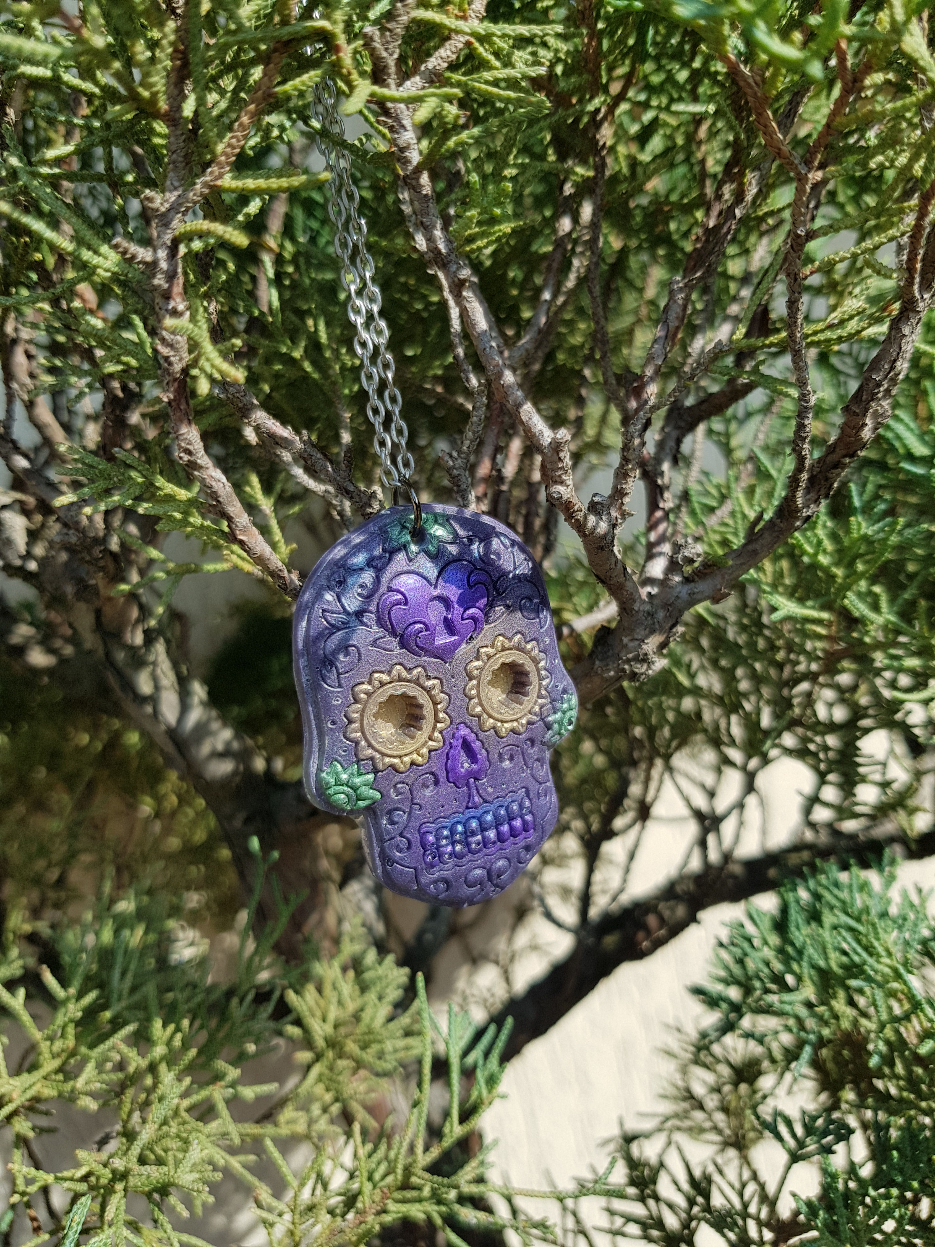 CIONDOLO PORTACHIVI TESCHIO