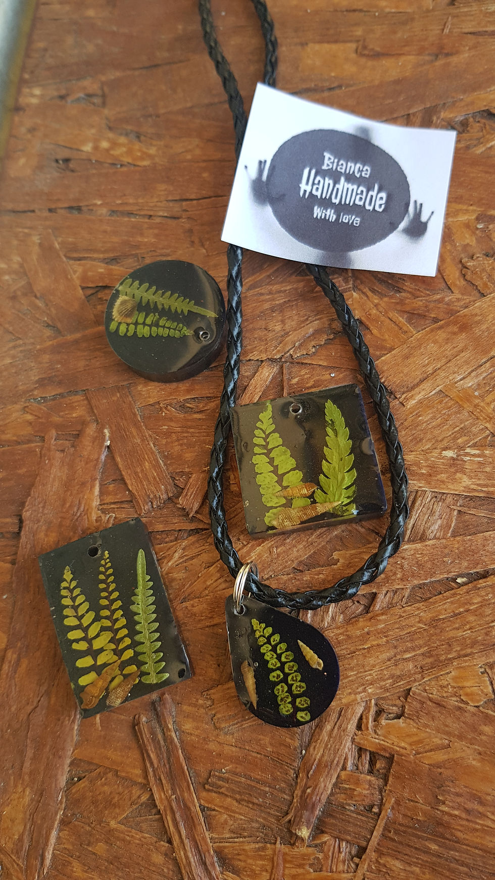 Miniatura: CIONDOLO FELCE HAND MANDE