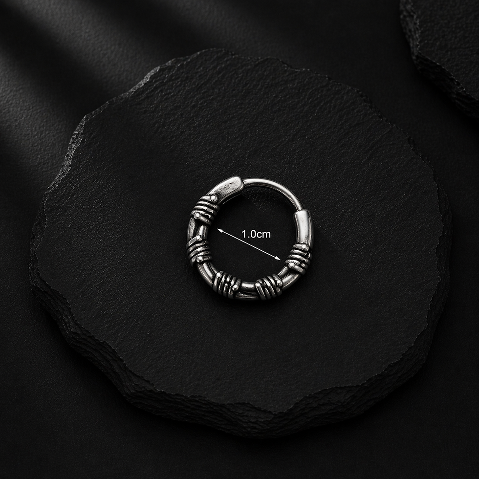 Thumbnail: Textured Grip Earring (Pierced)