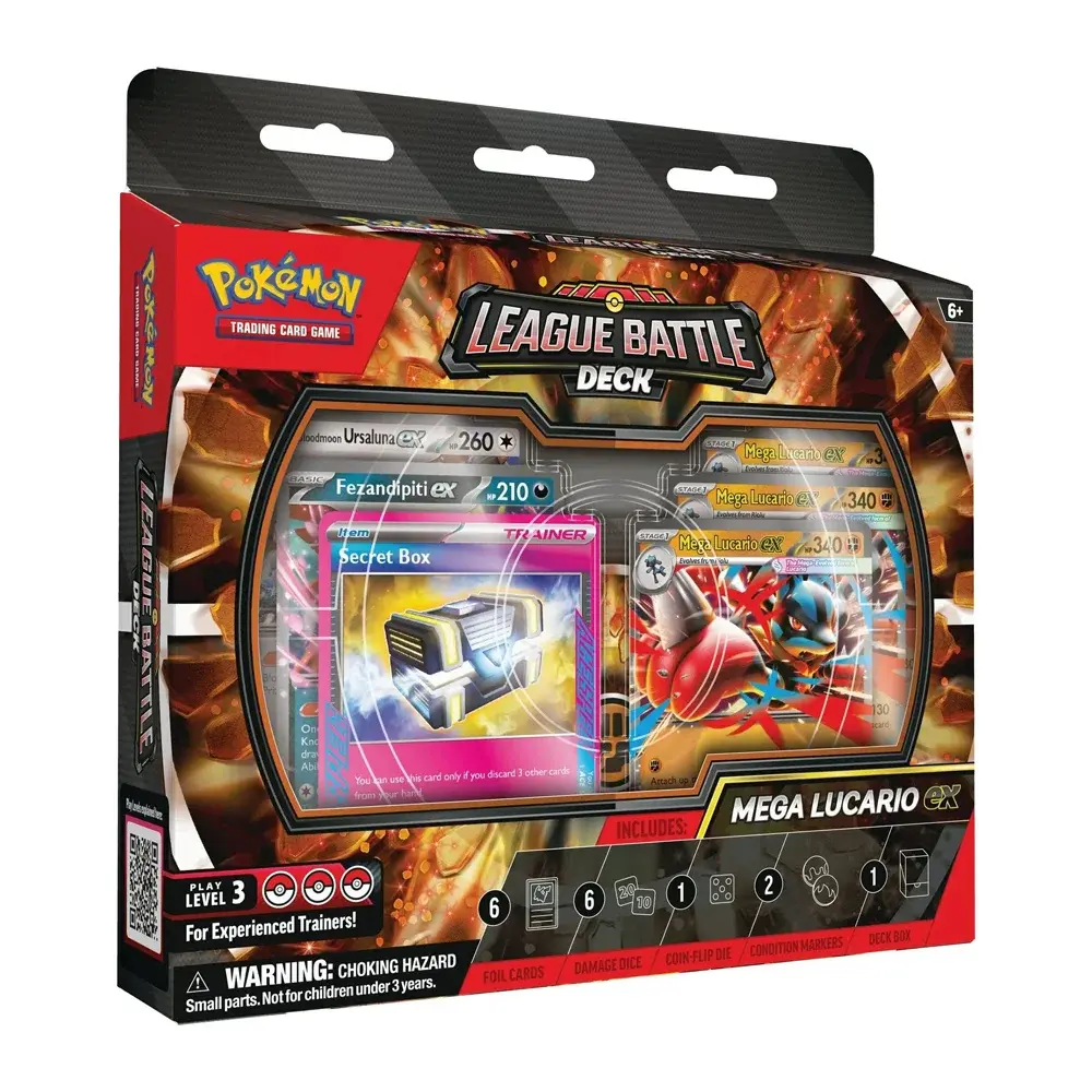 POKEMON MEGA LUCARIO EX LEAGUE BATTLE DECK BOX