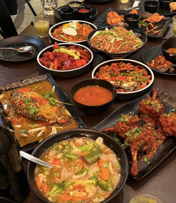 Arranged Food and Objects