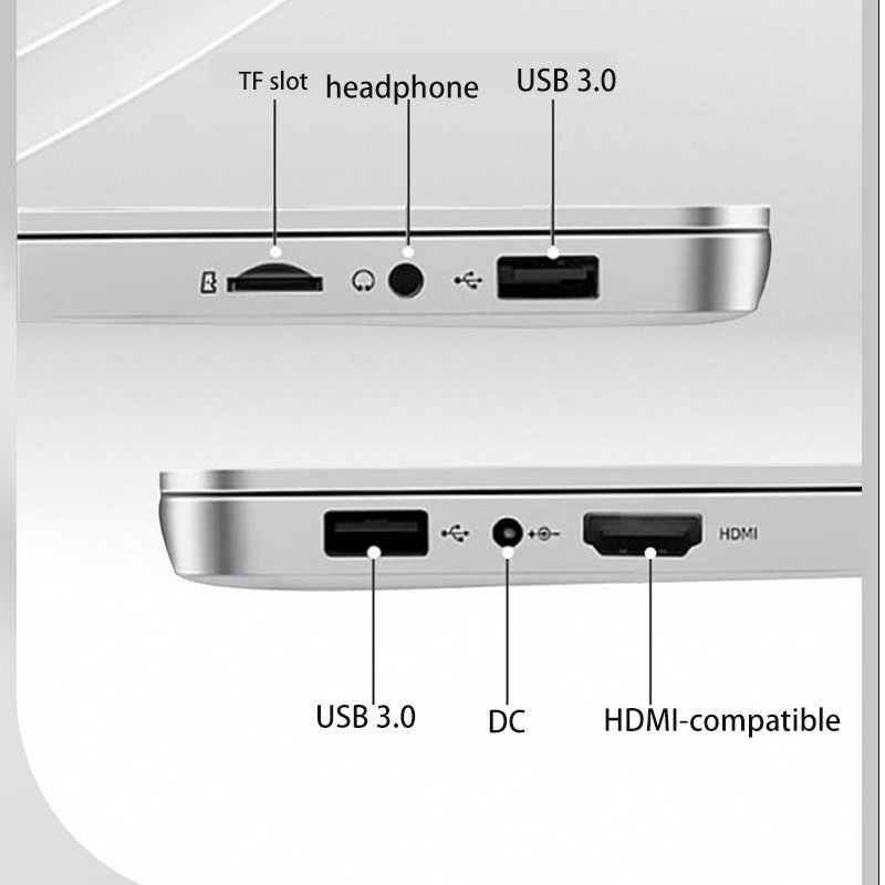 Thumbnail: 2026 New 14 inch Windows 10 Portable Laptop Computer for Office & School WiFi Bl