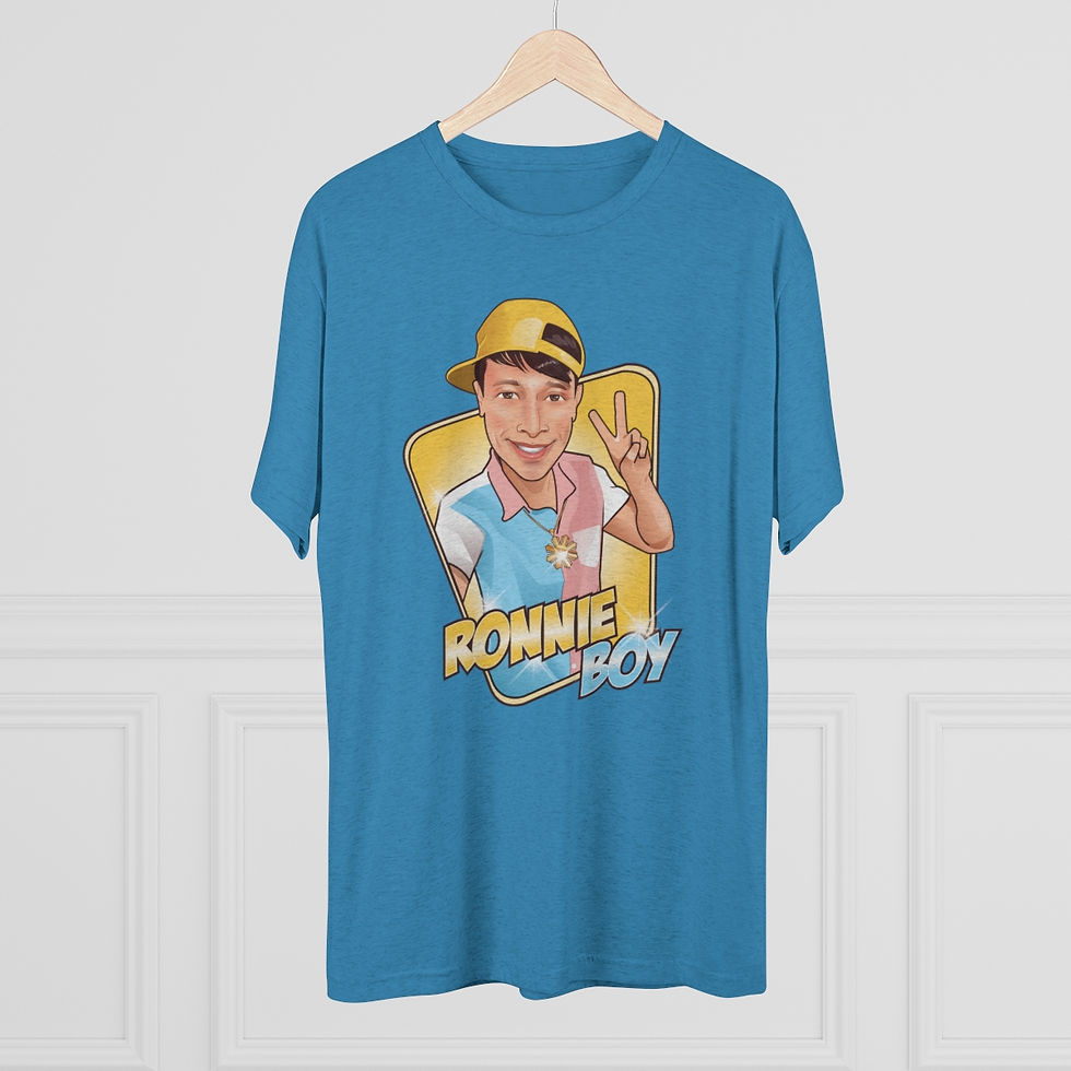 Thumbnail: Adult Unisex Ronnie Boy T-Shirt (Turquoise)