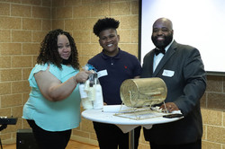 Theresa Hurt (Mentor_Donor, Billy (CME mentee) and Darion (CME Program Director)