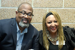 Bernard Lilly, Sr. (CME Founder) with Mrs. Brown (CME Donor)