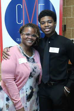 CME Parent Mrs. Ervin and son Titus Ervin