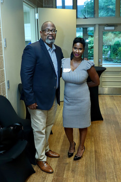 Bernard Lilly, Sr. (CME Founder) with Sacella Smith (CME Board member)