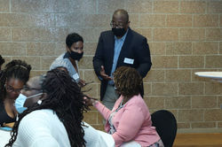 Sacella Smith (CME Board member) along with Bernard Lilly, Sr