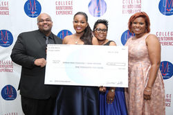 Mentee Jaiden, her parents and Mentor Jennifer (far right)