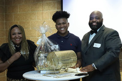 Mrs. Brown (Donor), Billy (mentee) and Darion (Program Director)