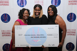 Mentor Shayonte, Mentee Maiya with proud mom by her side