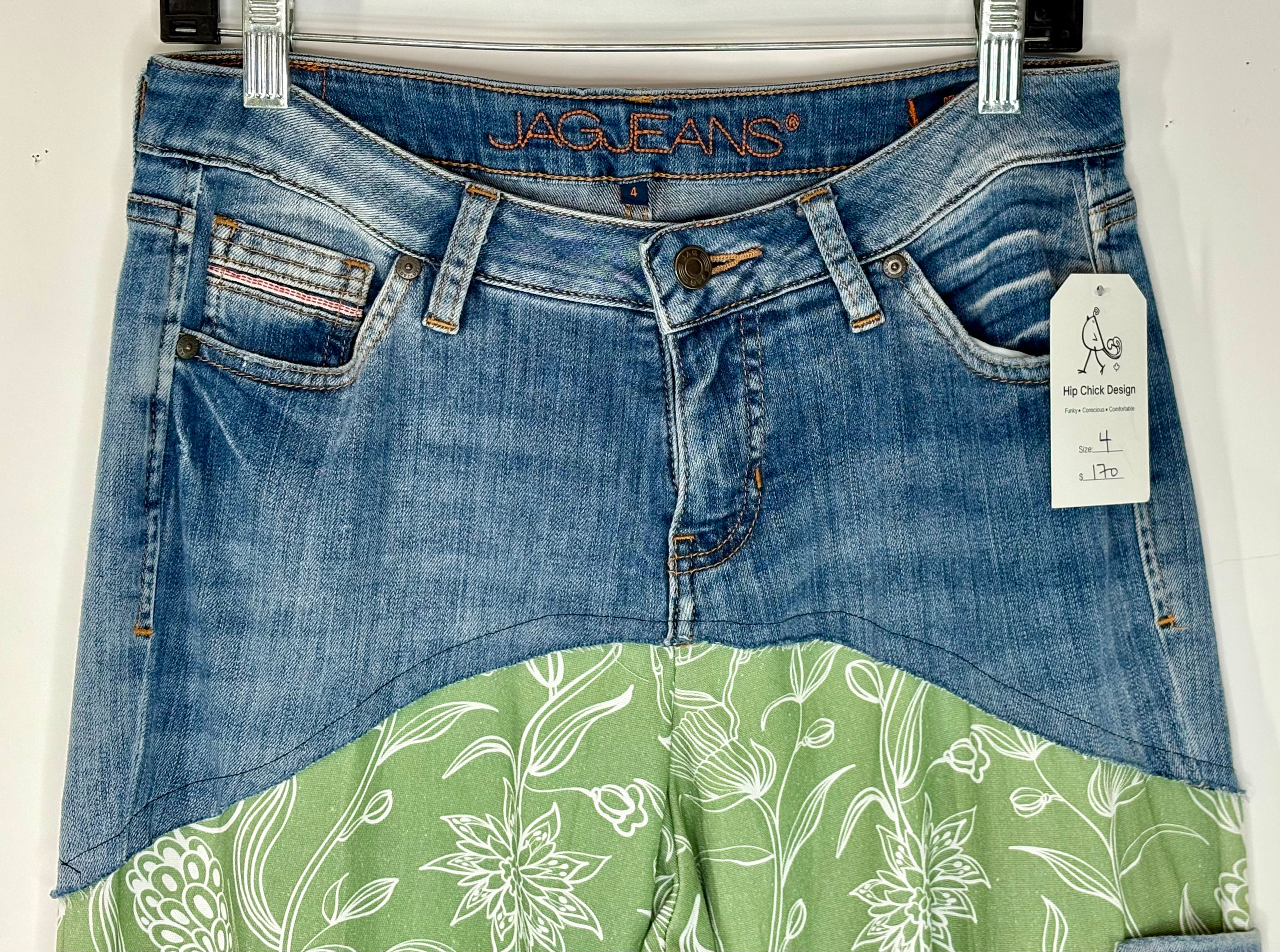 Upcycled Wide Leg Jeans