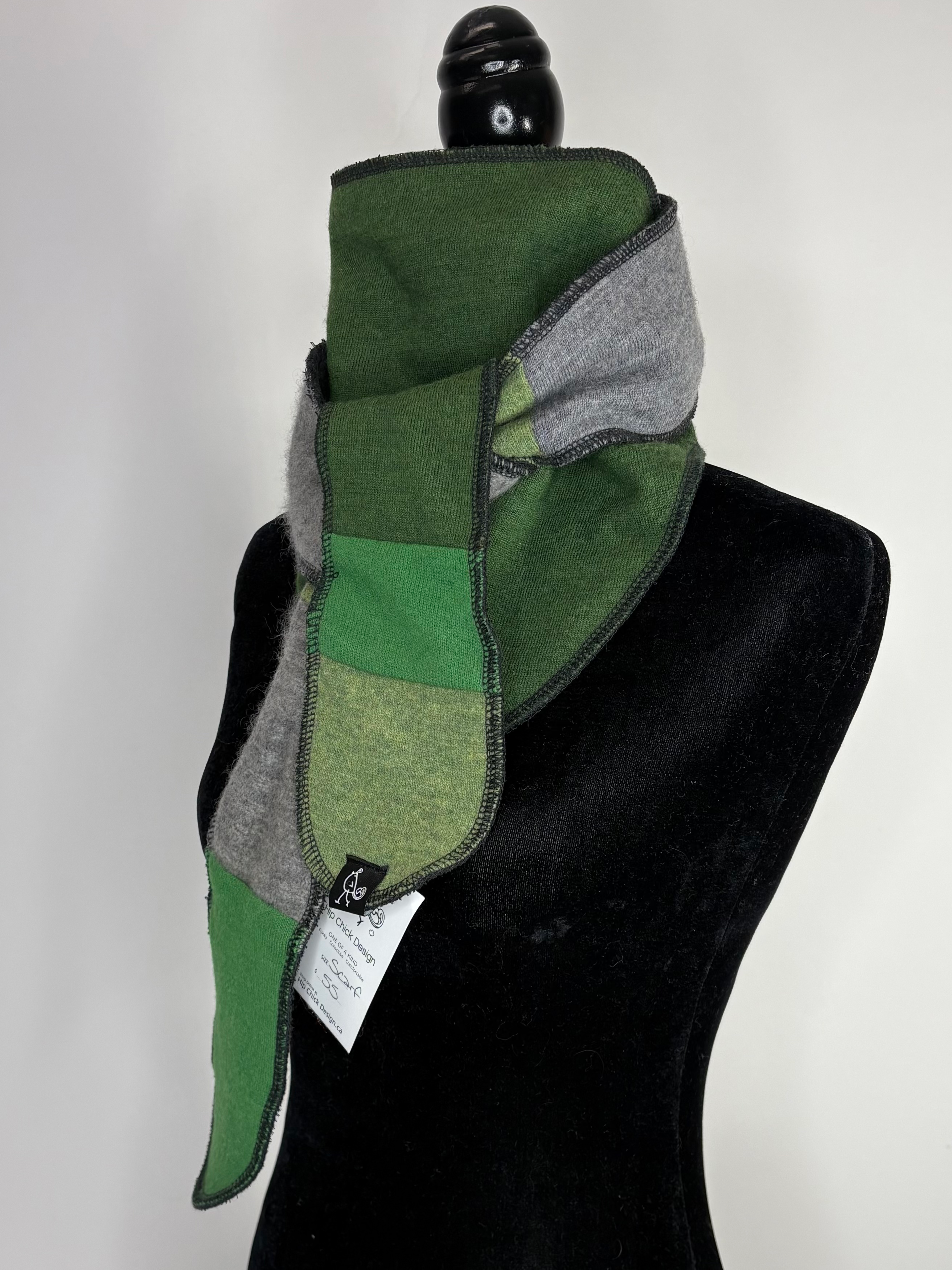 Cowgirl Chic Upcycled Wool Scarf