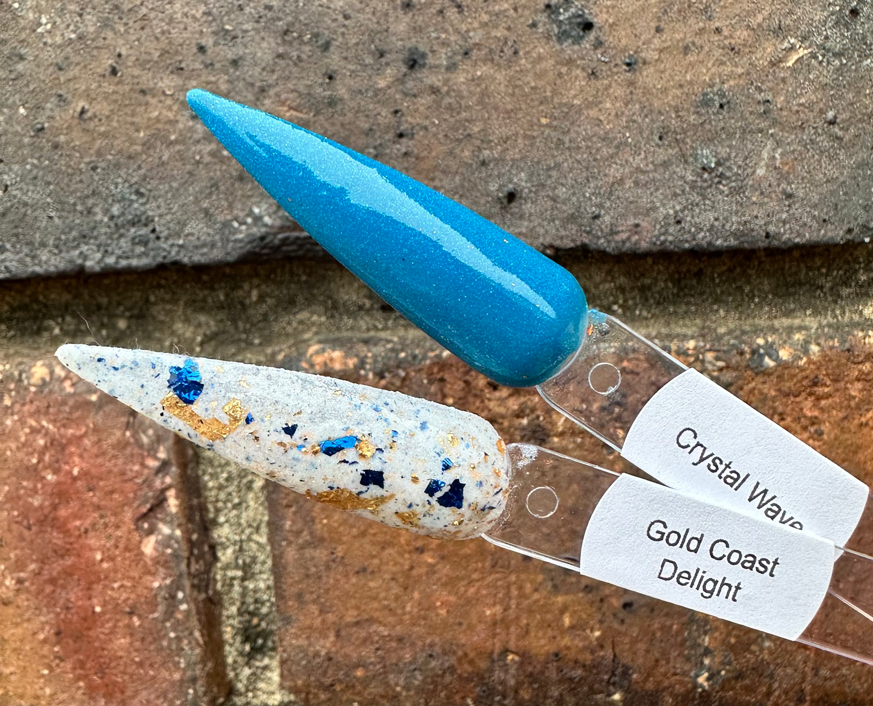 Crystal Wave & Gold Coast Delight Nail Dip Powders