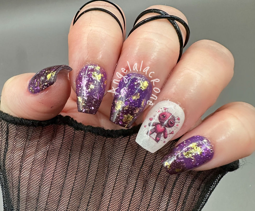 Thumbnail: Hexed Orchid Thermal & Potion Kiss Sparkle Nail Dip Powder  