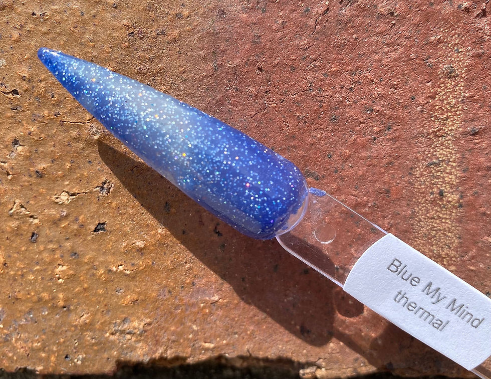 Thumbnail: Lake & Bake and Blue My Mind Thermal Nail Dip Powders