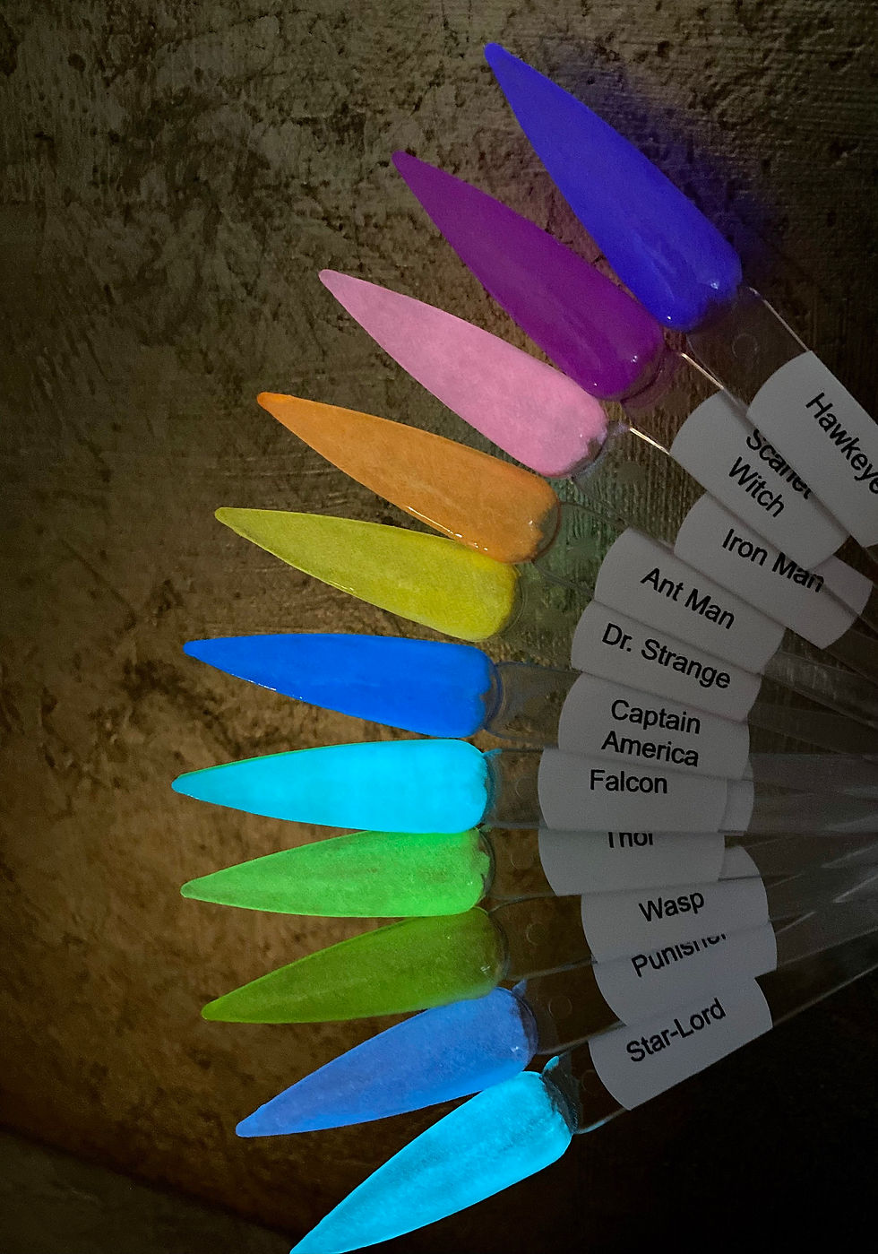 Thumbnail: Super Hero Collection Glow in the Dark Nail Dip Powders