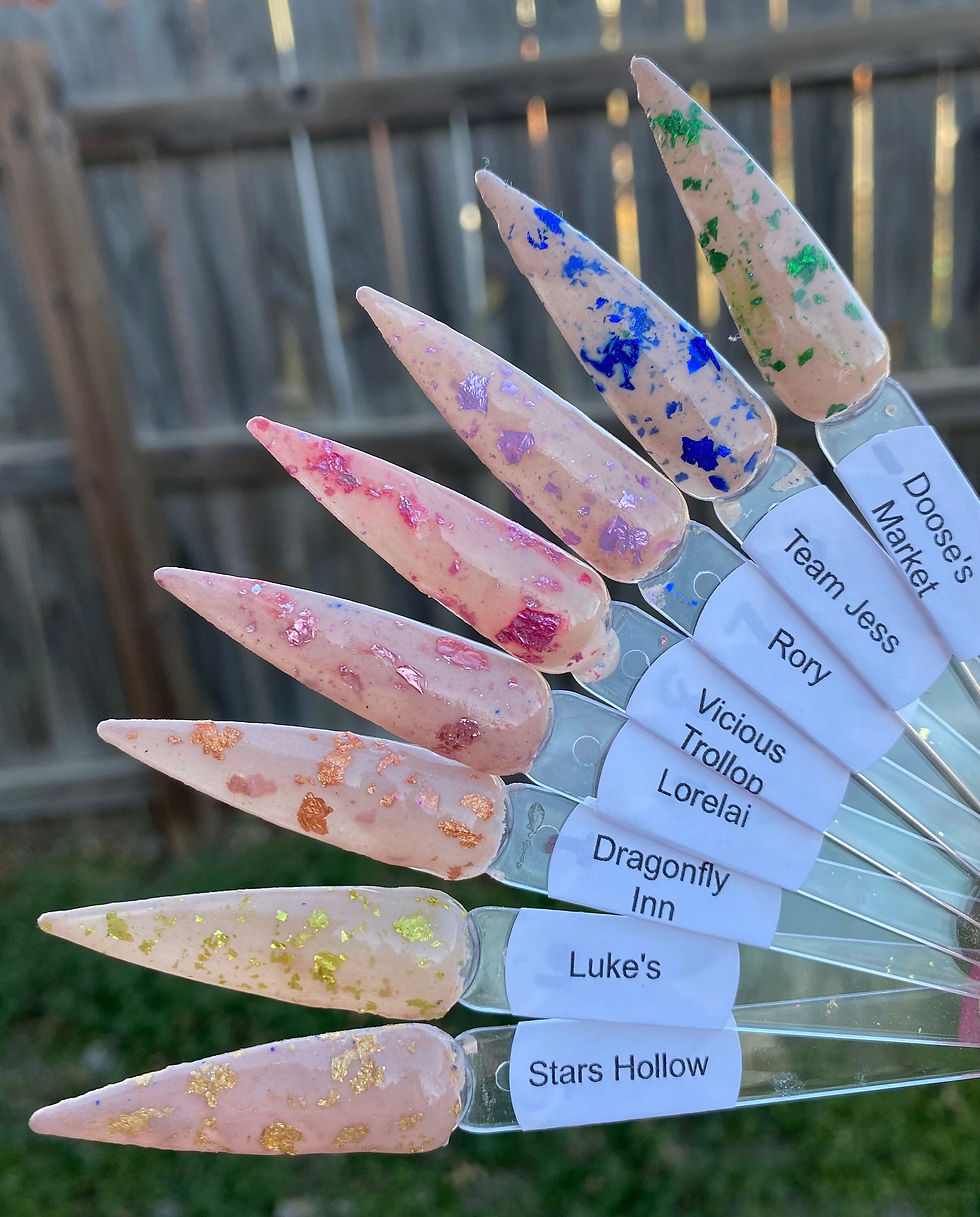 Thumbnail: Gilmore Girls Foils Nail Dips Collection
