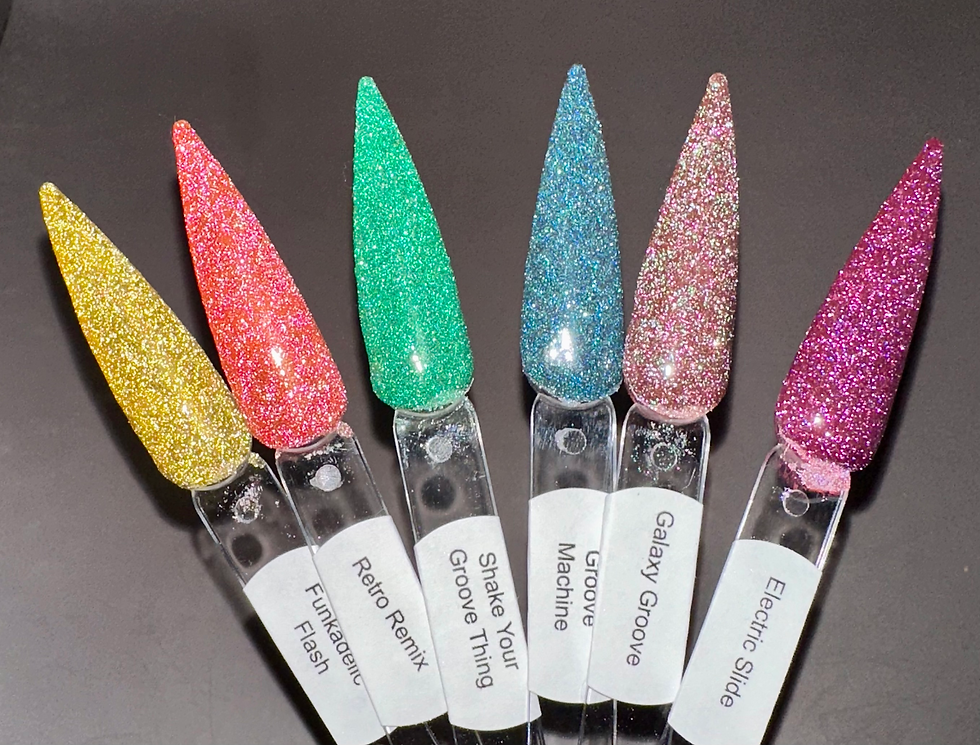 Thumbnail: Disco Diva Set 2 Reflective Collection Nail Dip Powders 