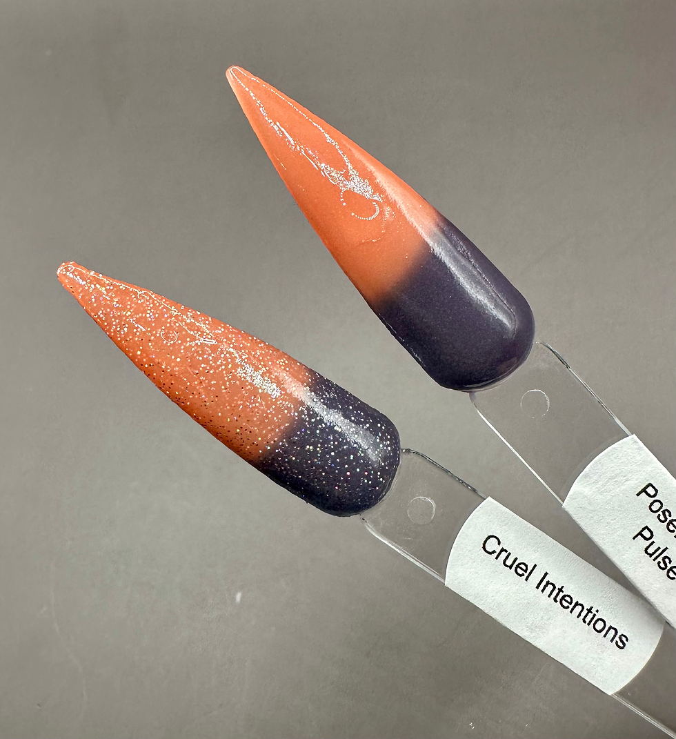 Thumbnail: Cruel Intensions & Poseidon’s Pulse Thermal Foil Nail Dip Powders  