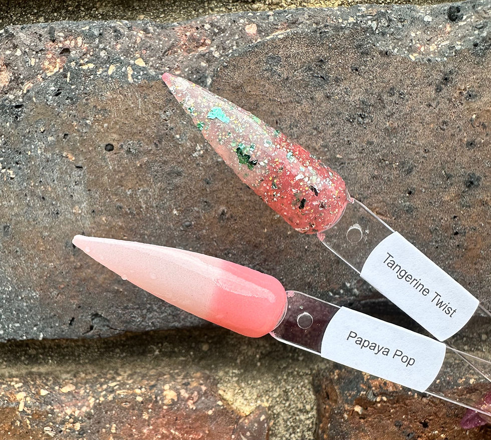 Thumbnail: Papaya Pop & Tangerine Twist Thermal Nail Dip Powders