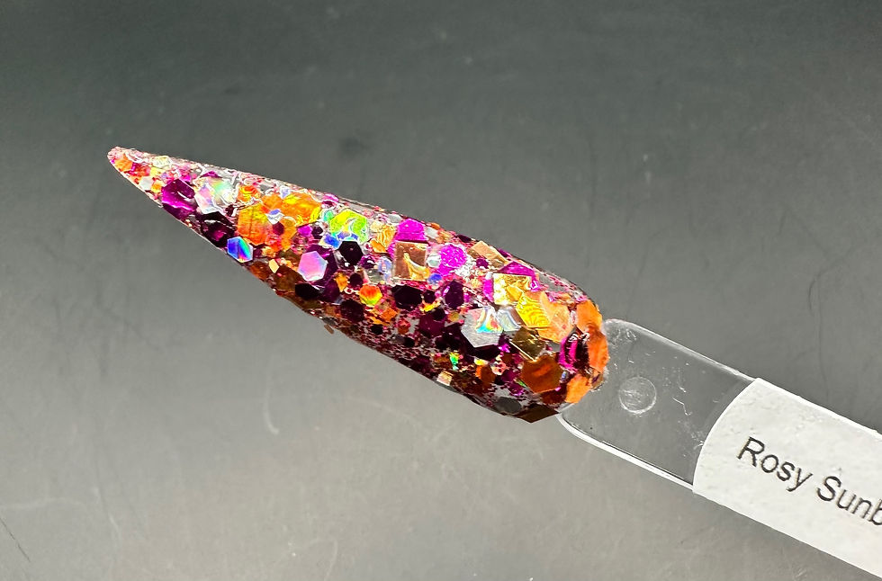Thumbnail: Rosy Sunburst Nail Dip Powder