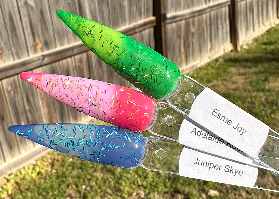 Thumbnail: Adelaide Rose, Esme Joy & Juniper Skye Thermal Nail Dip Powder