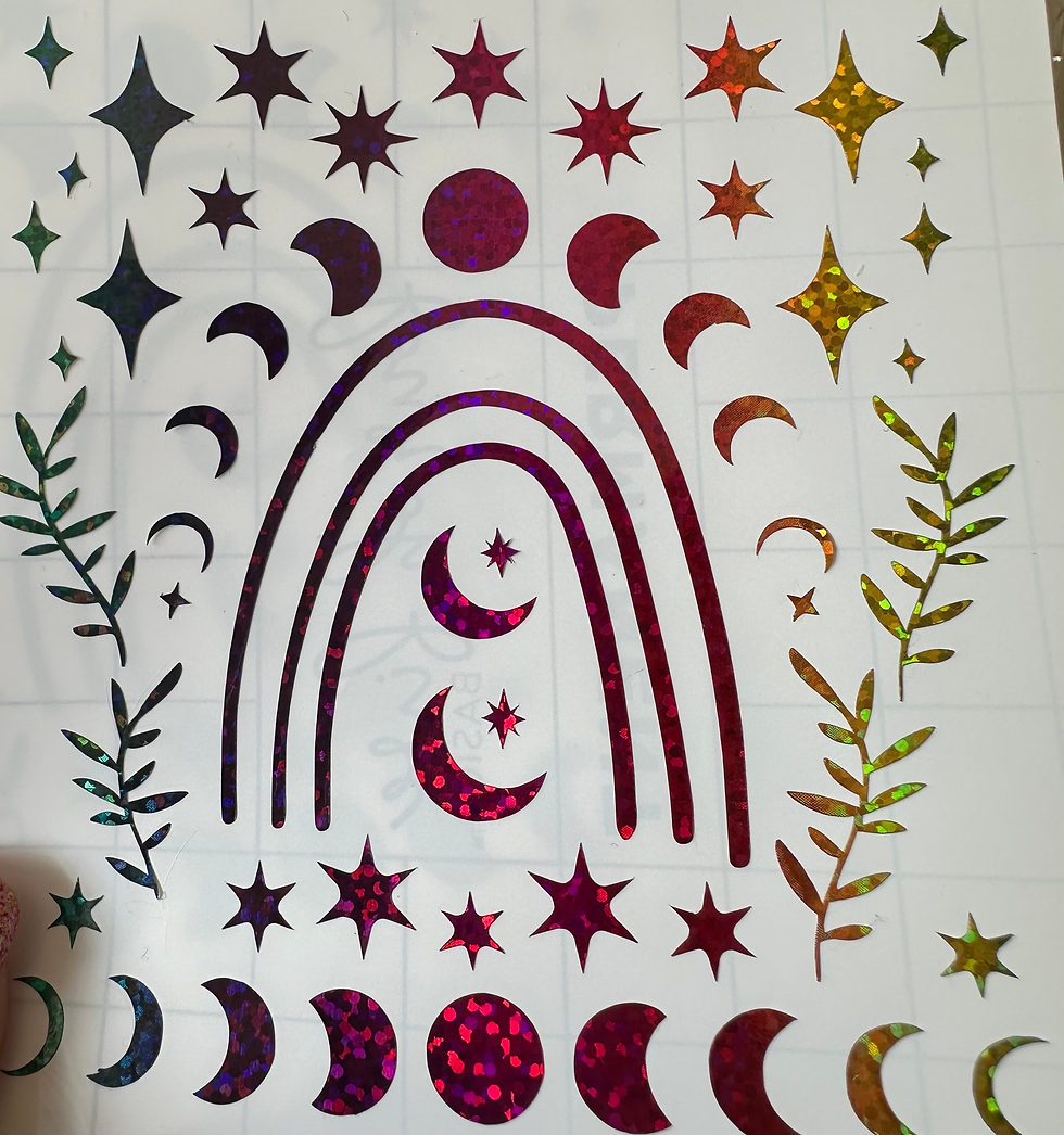 Thumbnail: Holographic Stars and Moon Stickers