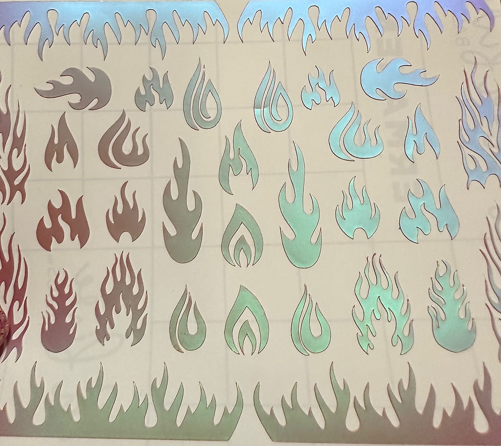 Thumbnail: Iridescent Flame Stickers