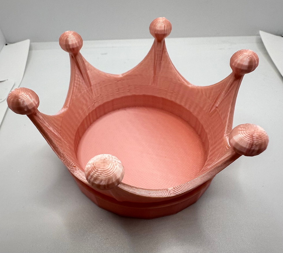 Thumbnail: Silky Pink 3D Printed Organizer Decal Dish Hand Rest Or Nail Stand