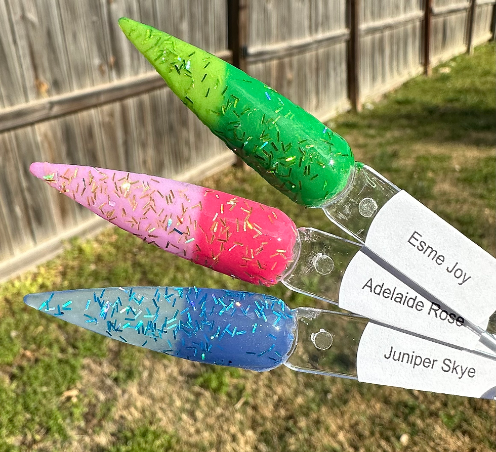 Thumbnail: Adelaide Rose, Esme Joy & Juniper Skye Thermal Nail Dip Powder