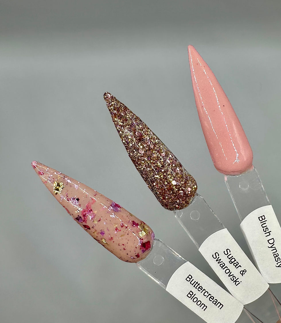 Thumbnail: Sugar & Swarovski  Buttercream Bloom Blush Dynasty Nail Dip Powders