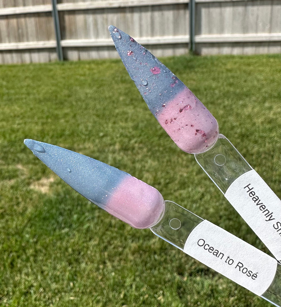 Thumbnail: Ocean To Rose’ & Heavenly Shift Thermal Nail Dip Powder  