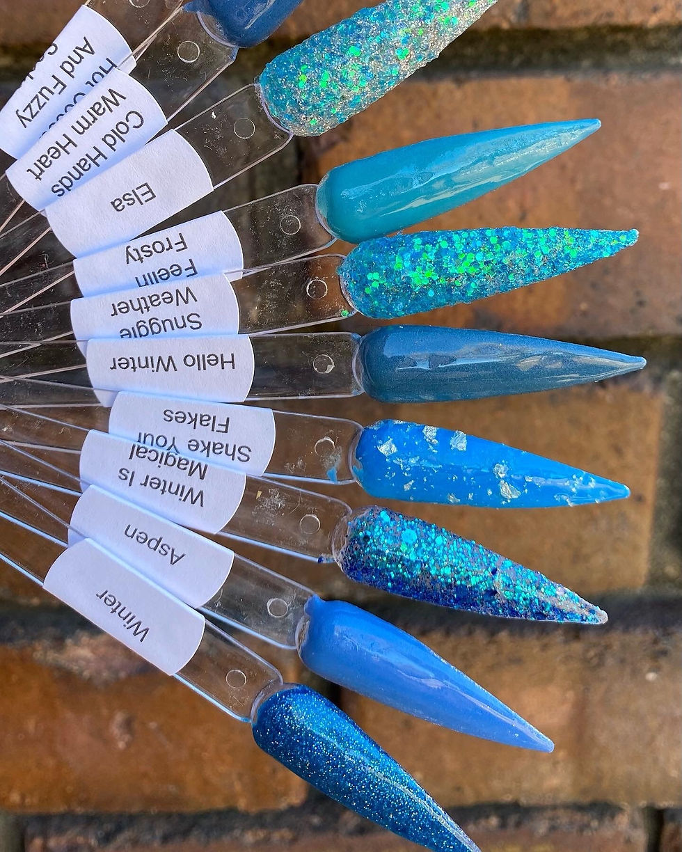 Thumbnail: Winter Blues Collection Nail Dip Powders