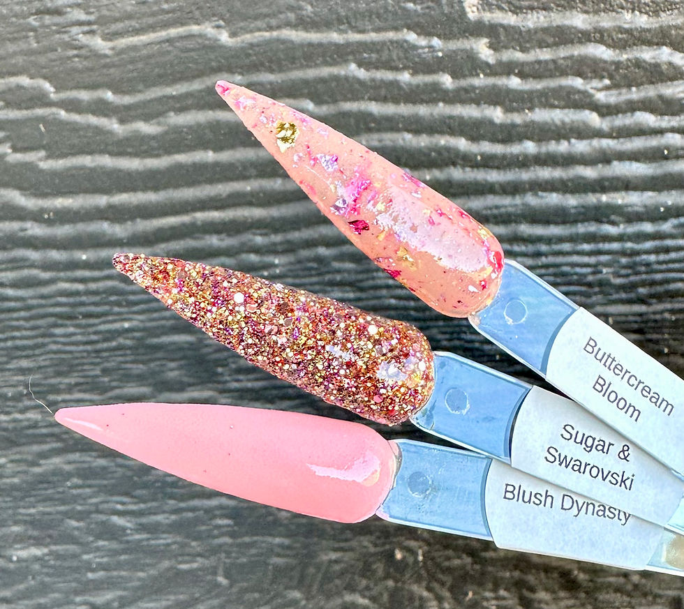 Thumbnail: Sugar & Swarovski  Buttercream Bloom Blush Dynasty Nail Dip Powders