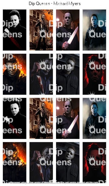 Horror Film Waterslide Decals