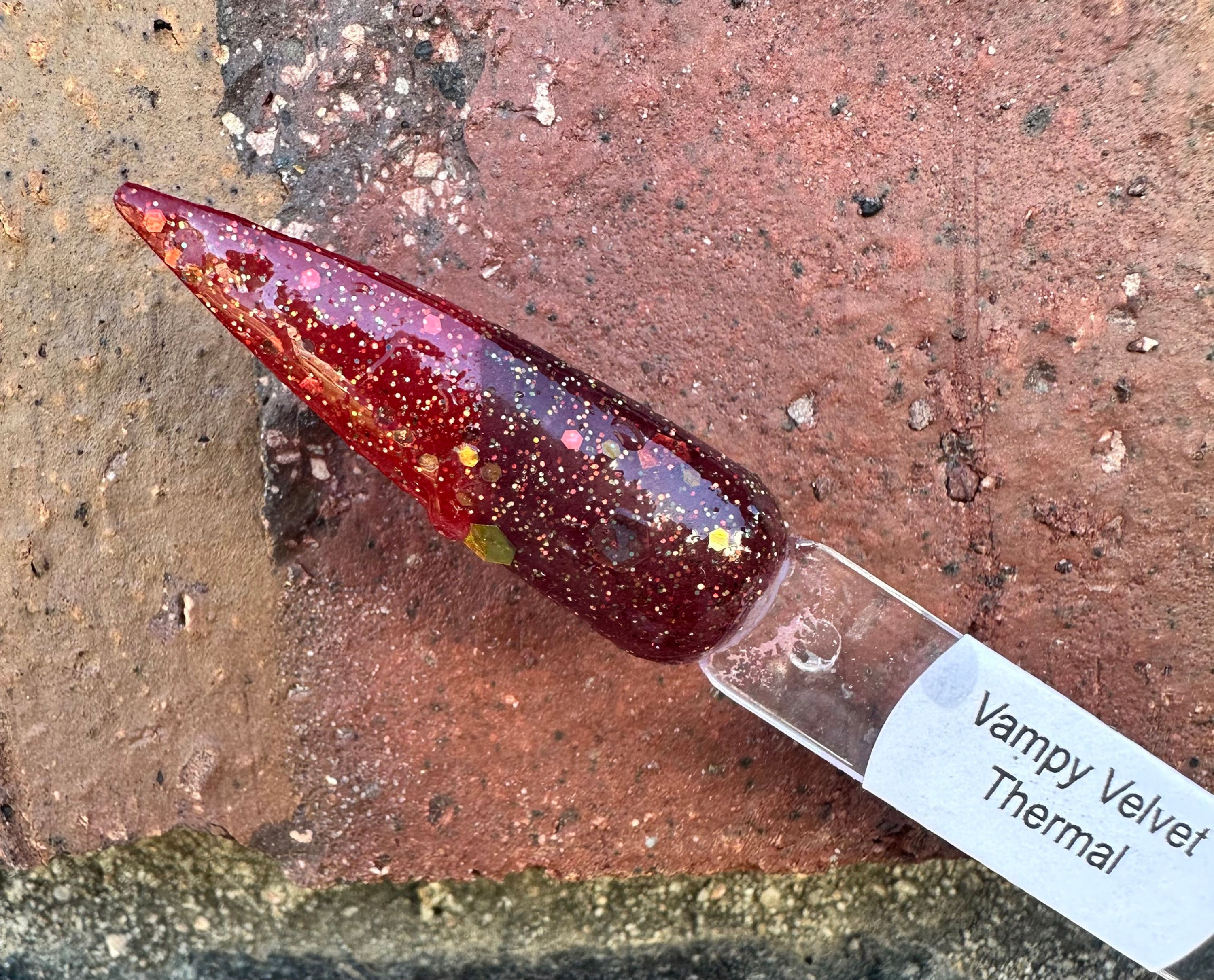 Vampy Velvet Thermal Nail Dip Powders