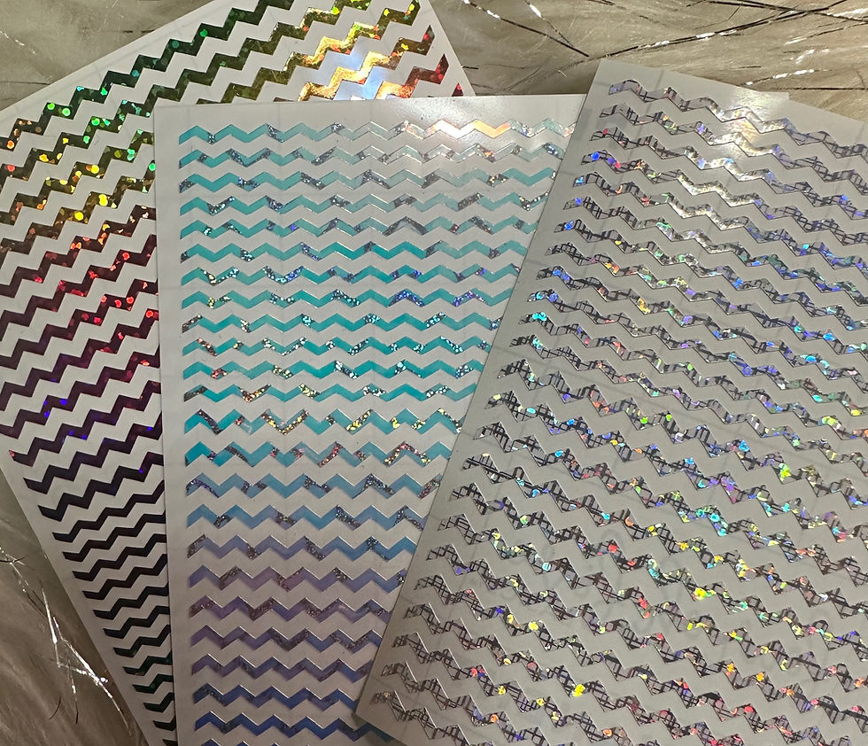 Thumbnail: Holographic Chevron Line Stripping  Stickers 