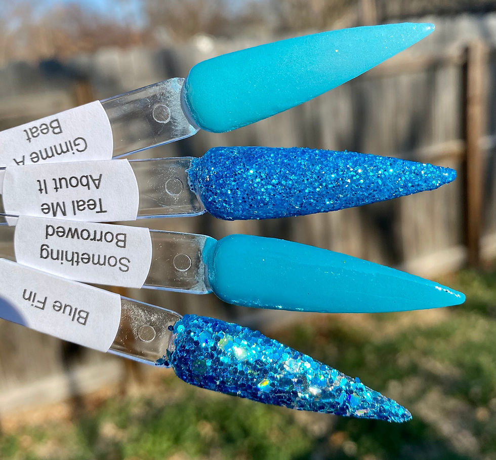 Thumbnail: 4 Blue Nail Dip Powders