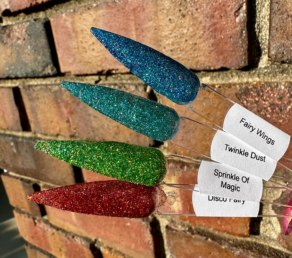 Thumbnail: Disco Fairy Fairy Wings Twinkle Dust Sprinkle Of Magic Nail Dip Powders