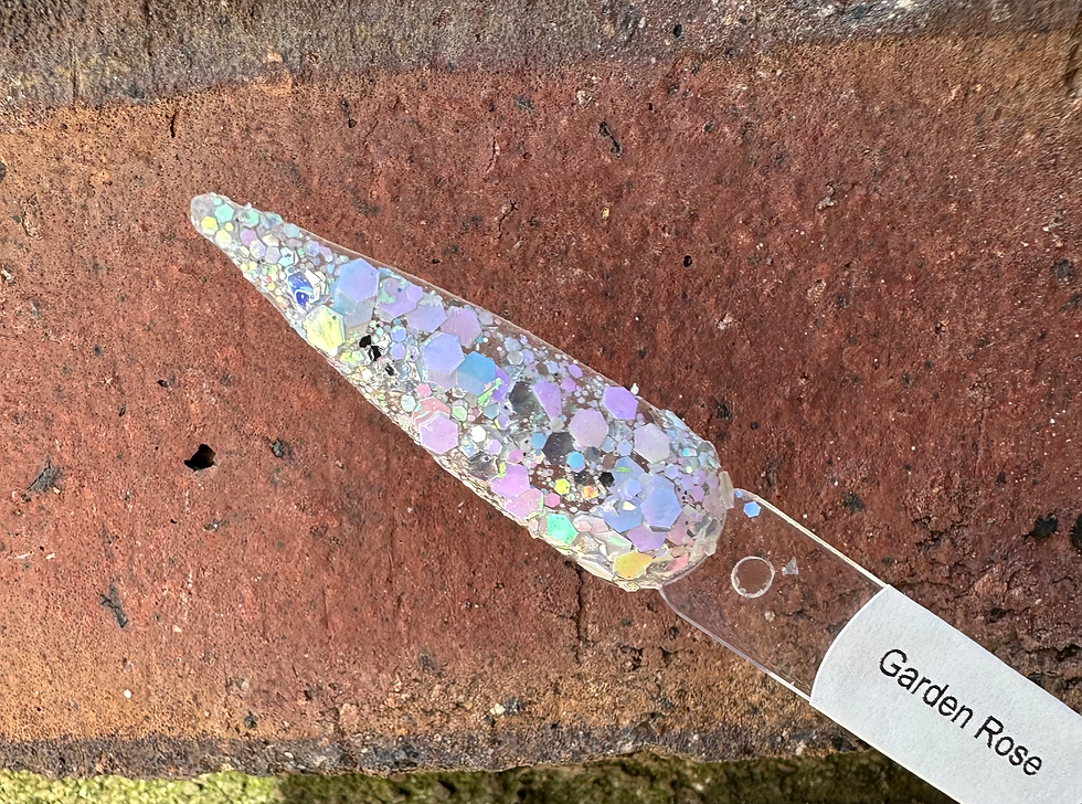 Thumbnail: Garden Rose Sparkle Nail Dip Powder  